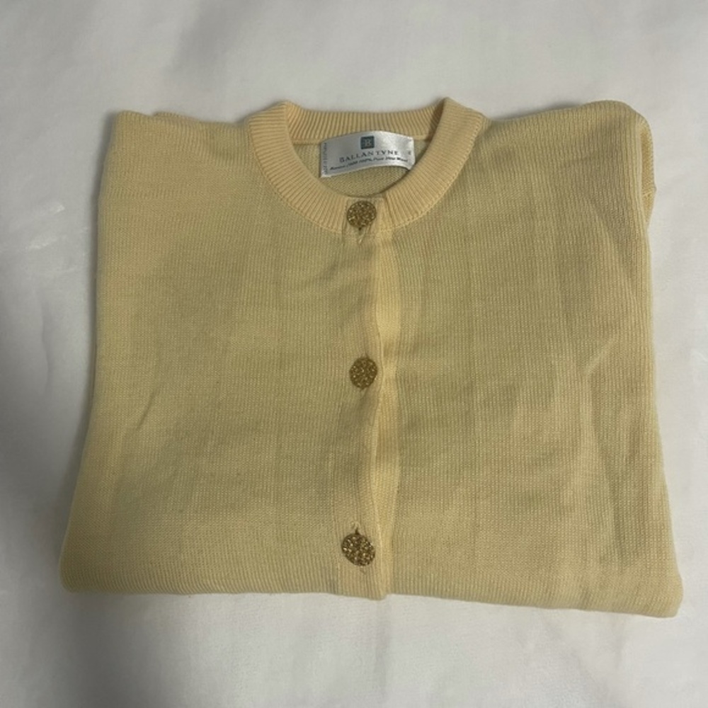 Ballantyne 100% Wool Button Down Sweater